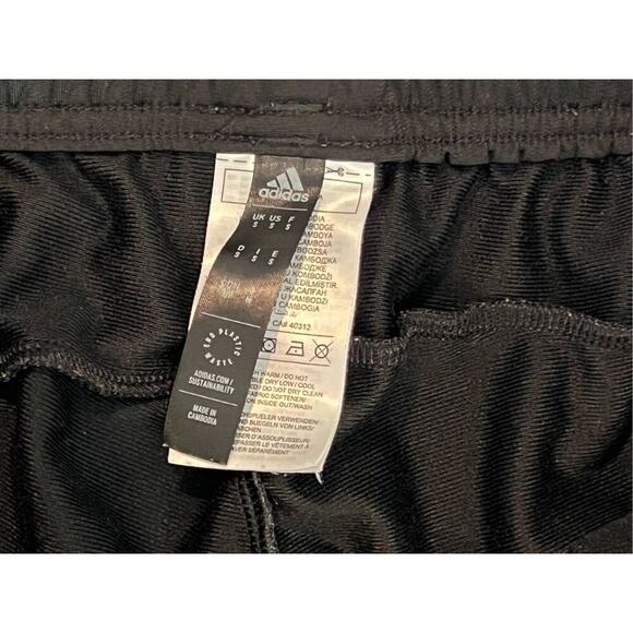 Adidas Essentials Warm Up Tapered Jogger Pants SMALL Triple Stripes Tricot - Picture 3 of 11